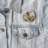 Badge Rond 5 Cm Bouton Carte du trésor (En situation)