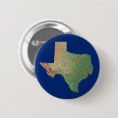 Badge Rond 5 Cm Bouton Carte Texas (Devant & derrière)