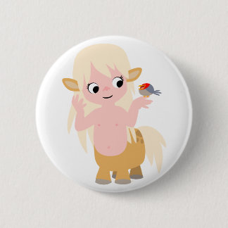 Badge Rond 5 Cm Bouton Centauress de petit dessin mignon Badton