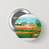 Badge Rond 5 Cm bouton Champ de coquelicots (Devant & derrière)