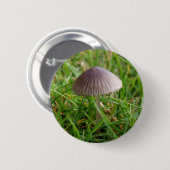 Badge Rond 5 Cm Bouton Champignons (Devant & derrière)