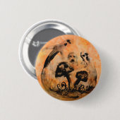 Badge Rond 5 Cm Bouton Champignons fantômes (Devant & derrière)
