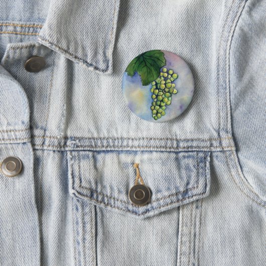 Badge Rond 5 Cm Bouton Chardonnay Vins (En situation)