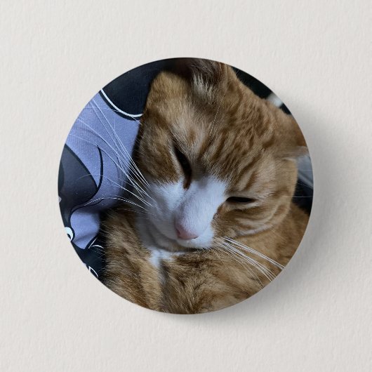Badge Rond 5 Cm Bouton Chat (Devant)