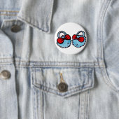 Badge Rond 5 Cm Bouton Chaussons (En situation)
