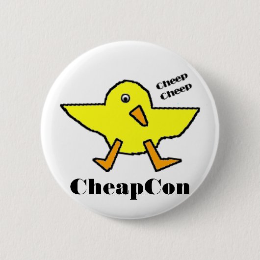 Badge Rond 5 Cm bouton cheapcon (Devant)