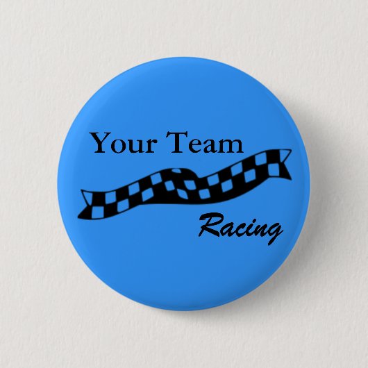 Badge Rond 5 Cm Bouton Checkered d'équipe de course d'attaque (Devant)