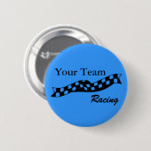 Badge Rond 5 Cm Bouton Checkered d'équipe de course d'attaque (Devant & derrière)