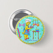 Badge Rond 5 Cm Bouton Chef chien (Devant & derrière)