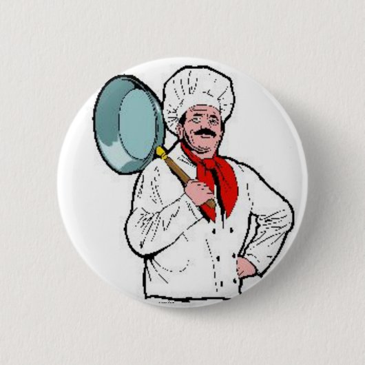 Badge Rond 5 Cm Bouton Chef Cook (Devant)