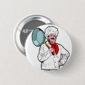Badge Rond 5 Cm Bouton Chef Cook (Devant & derrière)