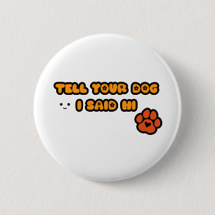 Badge Rond 5 Cm Bouton Chien mignon