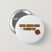 Badge Rond 5 Cm Bouton Chien mignon (Devant & derrière)