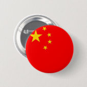 Badge Rond 5 Cm Bouton chinois de drapeau (Devant & derrière)