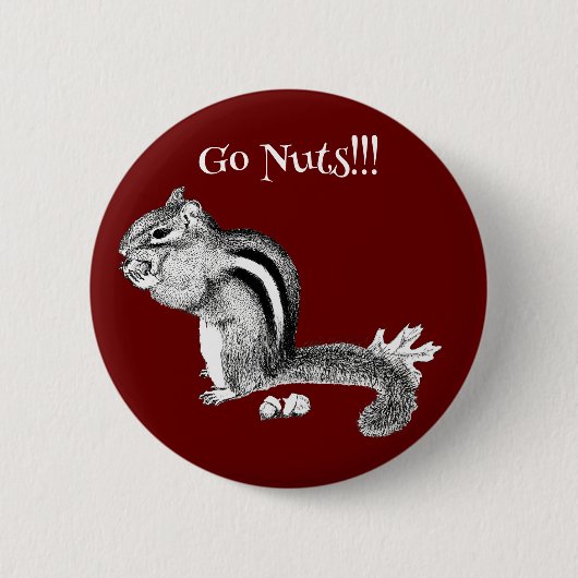 Badge Rond 5 Cm Bouton Chipmunk (Devant)