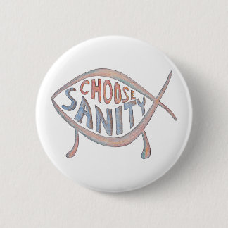 Badge Rond 5 Cm Bouton "choisissez santé d'esprit"