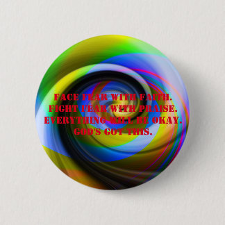 Badge Rond 5 Cm Bouton chrétien de foi