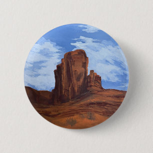 Badge Rond 5 Cm Bouton Cieux du Far West