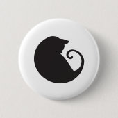 Badge Rond 5 Cm Bouton circulaire de chat (Devant)
