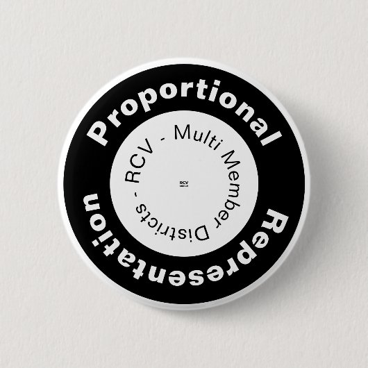 Badge Rond 5 Cm Bouton circulaire Représentation proportionnelle (Devant)