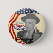 Badge Rond 5 Cm Bouton Citizen McCain (Devant)
