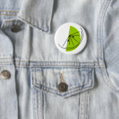 Badge Rond 5 Cm Bouton Citron vert (En situation)