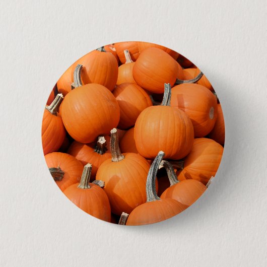 Badge Rond 5 Cm Bouton citrouille (Devant)
