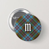 Badge Rond 5 Cm Bouton Clan Anderson Tartan (Devant & derrière)