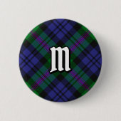 Badge Rond 5 Cm Bouton Clan Baird Tartan (Devant)