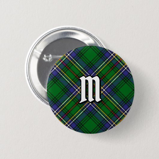 Badge Rond 5 Cm Bouton Clan Cockburn Tartan (Devant & derrière)