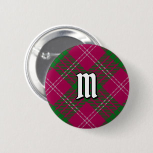 Badge Rond 5 Cm Bouton Clan Crawford Tartan