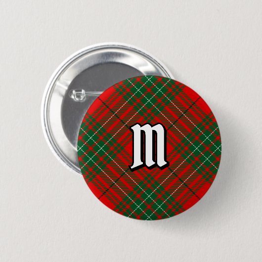 Badge Rond 5 Cm Bouton Clan Cumming Tartan (Devant & derrière)