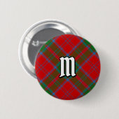 Badge Rond 5 Cm Bouton Clan Drummond Tartan (Devant & derrière)