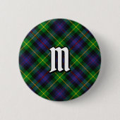 Badge Rond 5 Cm Bouton Clan Farquharson Tartan (Devant)