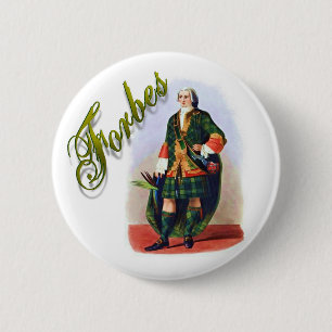 Badge Rond 5 Cm Bouton Clan Forbes Scottish Dream