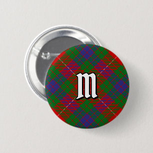 Badge Rond 5 Cm Bouton Clan Fraser Tartan