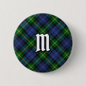 Badge Rond 5 Cm Bouton Clan Gordon Tartan (Devant)