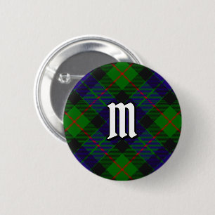 Badge Rond 5 Cm Bouton Clan Gunn Tartan