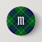 Badge Rond 5 Cm Bouton Clan Hamilton Chasse Tartan (Devant)