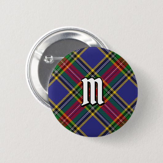 Badge Rond 5 Cm Bouton Clan MacBeth Tartan (Devant & derrière)