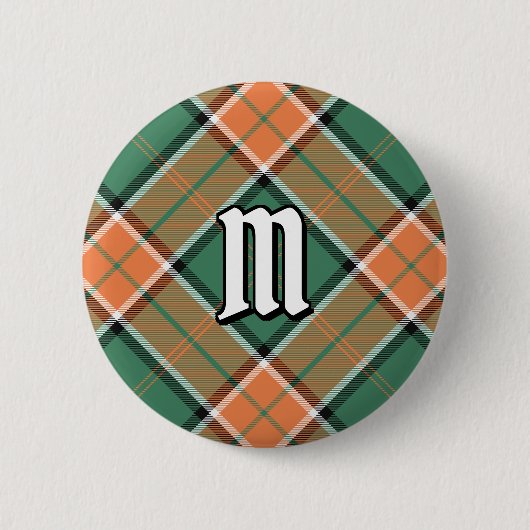 Badge Rond 5 Cm Bouton Clan Pollock Tartan (Devant)