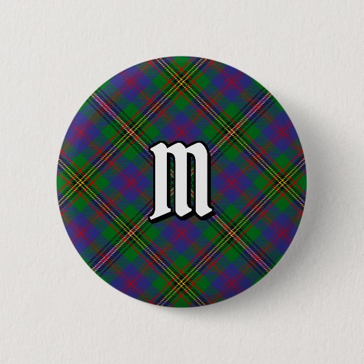 Badge Rond 5 Cm Bouton Clan Wood Tartan (Devant)