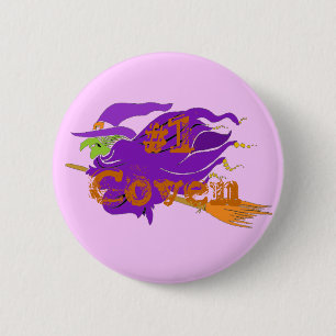 Badge Rond 5 Cm Bouton classique de sorcière du Coven #1.
