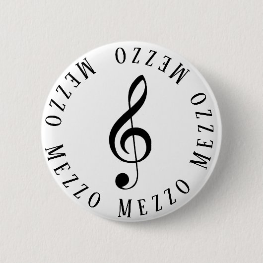 Badge Rond 5 Cm Bouton Clé du Mezzo (Devant)