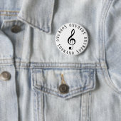 Badge Rond 5 Cm Bouton Clé Soprano (En situation)