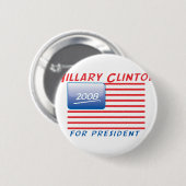 Badge Rond 5 Cm bouton-Clinton (Devant & derrière)