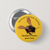 Badge Rond 5 Cm Bouton - Club Modèle BeeKeeper (Devant & derrière)