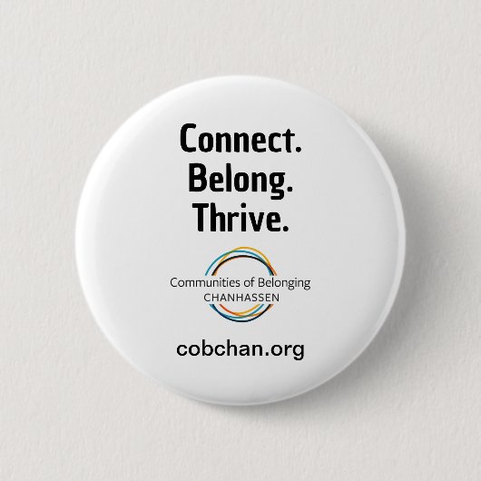 Badge Rond 5 Cm Bouton CoBC - Connectez-vous à l'avenir (Devant)