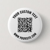 Badge Rond 5 Cm Bouton Code QR (Devant)