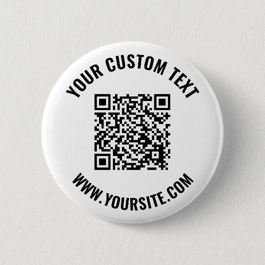 Badge Rond 5 Cm Bouton Code QR (Devant)